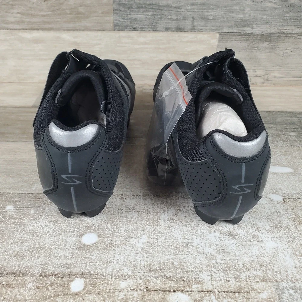Serfas Singletrack MTB 3 Strap Womens Cycling Shoes Sz 5 Black Low Top Round Toe